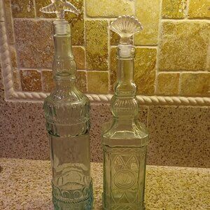 Glass bottles with tops